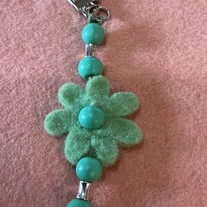 Green Floral Phone Case Charm